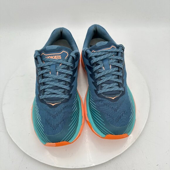 Hoka One One Torrent 2 Women Size 7 1110497-RTCN Real Teal Cantaloupe Shoes - Picture 3 of 11